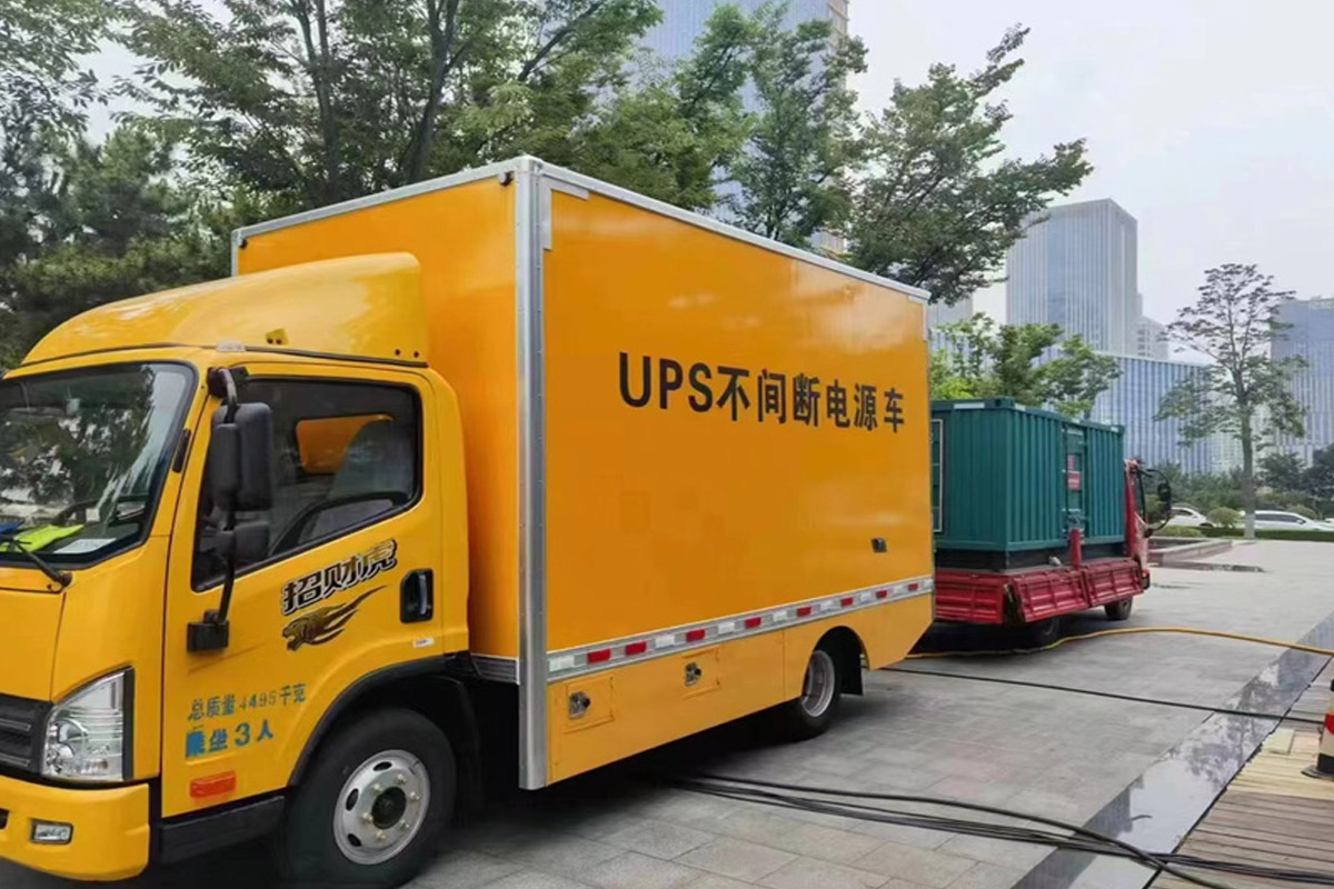 铜官发电机租赁施工现场
